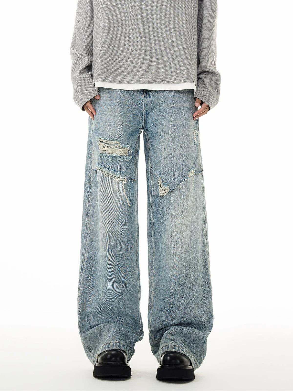 

Original Quality Blue N904 Cut-Out two-piece jeans, Sizes M-3XL M синій