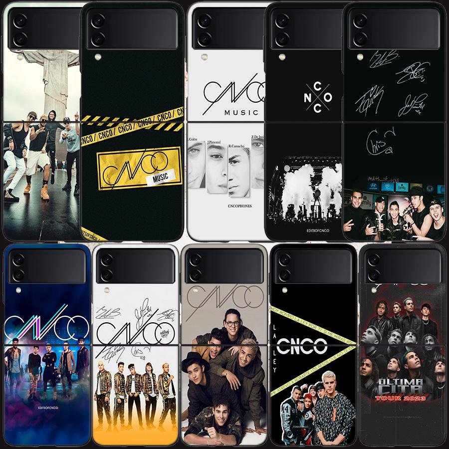 Cnco Boys Pop Phone Case For Samsung Z Flip 7 6 5G Galaxy Z Flip 5 4 3 Black Hard Cell Cover Luxury PC Shell Coque