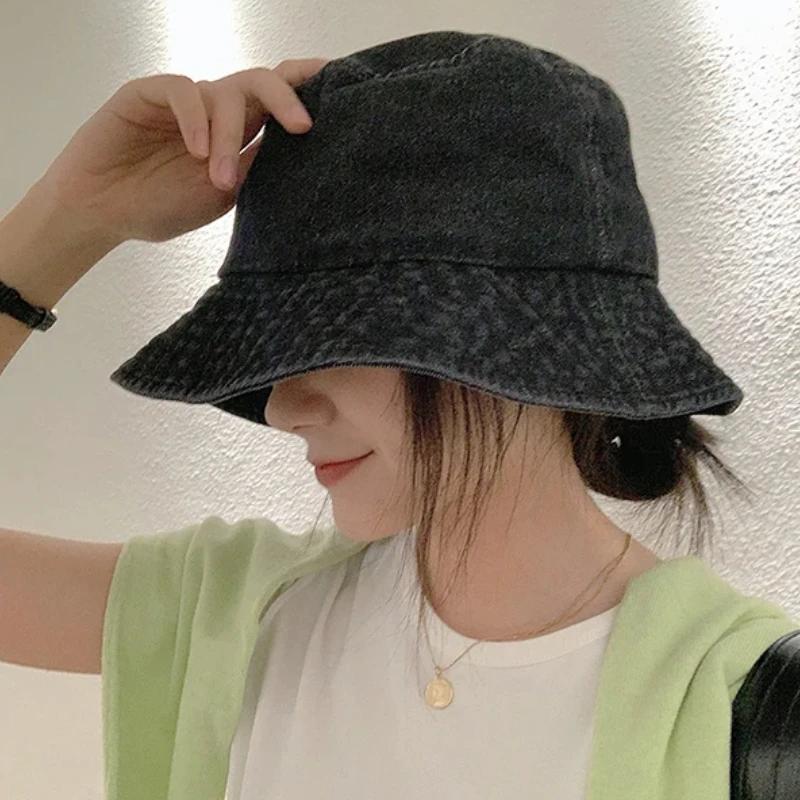 Solid Color Minimalist Retro Fisherman Hat Beach Outdoor Sun Hat Essential Equipment for Shopping and Travel