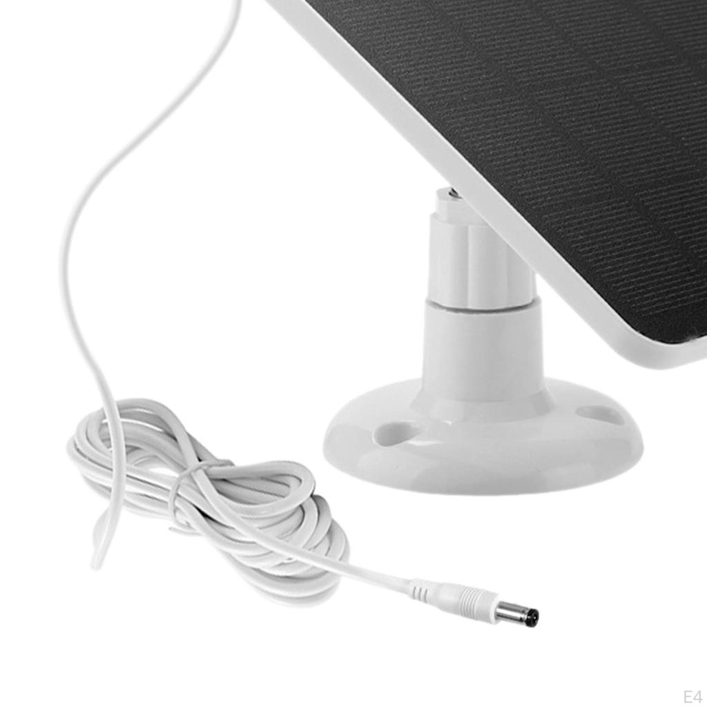 4W 5V Solar Panel Charging, Waterproof, Easy to Install for Security Camera Degree Rotation Bracket