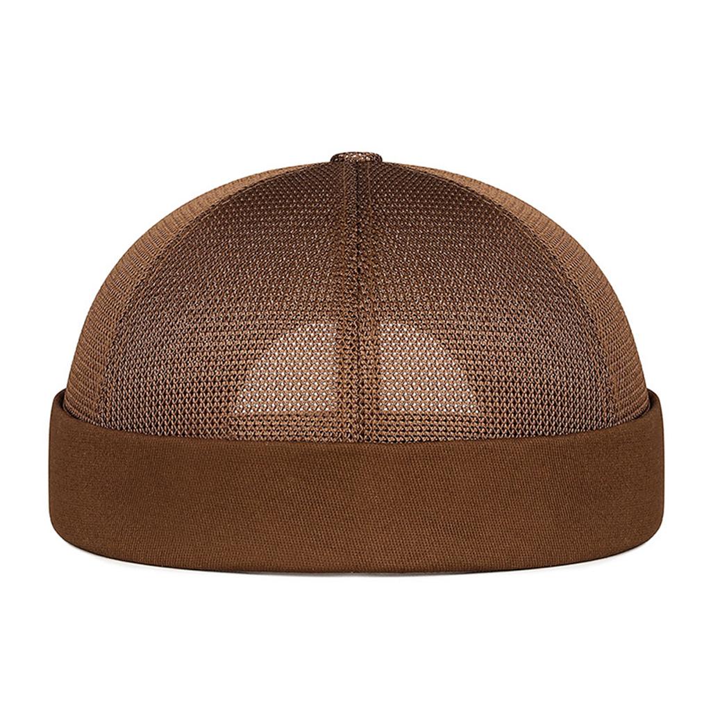 Vintage Beanies Hat Punk Casual Hat Hip Hop Caps Brimless Hat Adjustable Breathable Skull Hat for Female Male