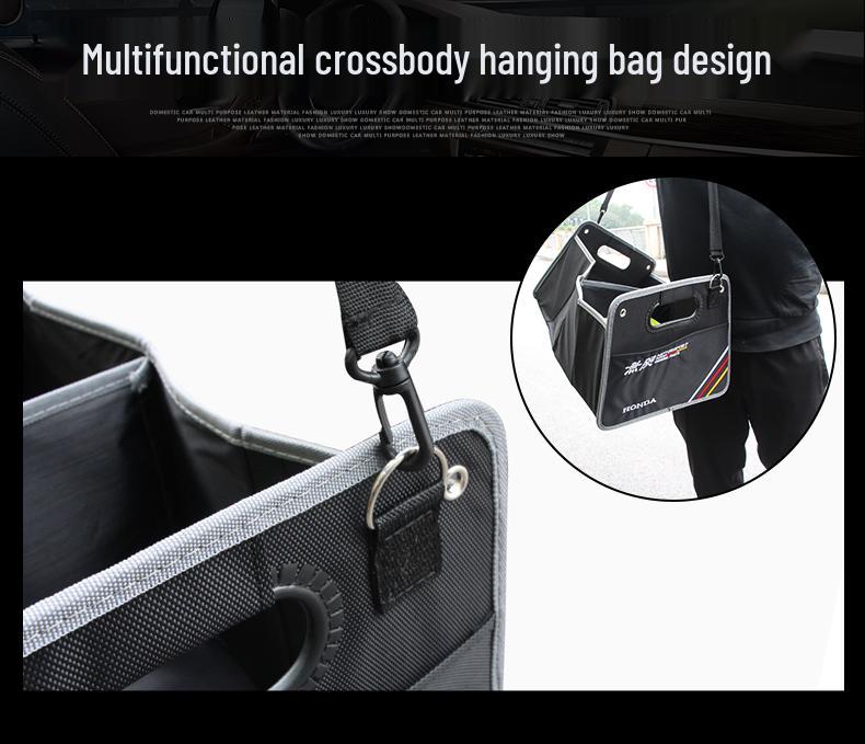 Car Trunk Organizer: Foldable Rear Storage Box