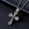 Stainless Steel Gothic Cross Pendant Men's Hip-Hop Titanium Necklace