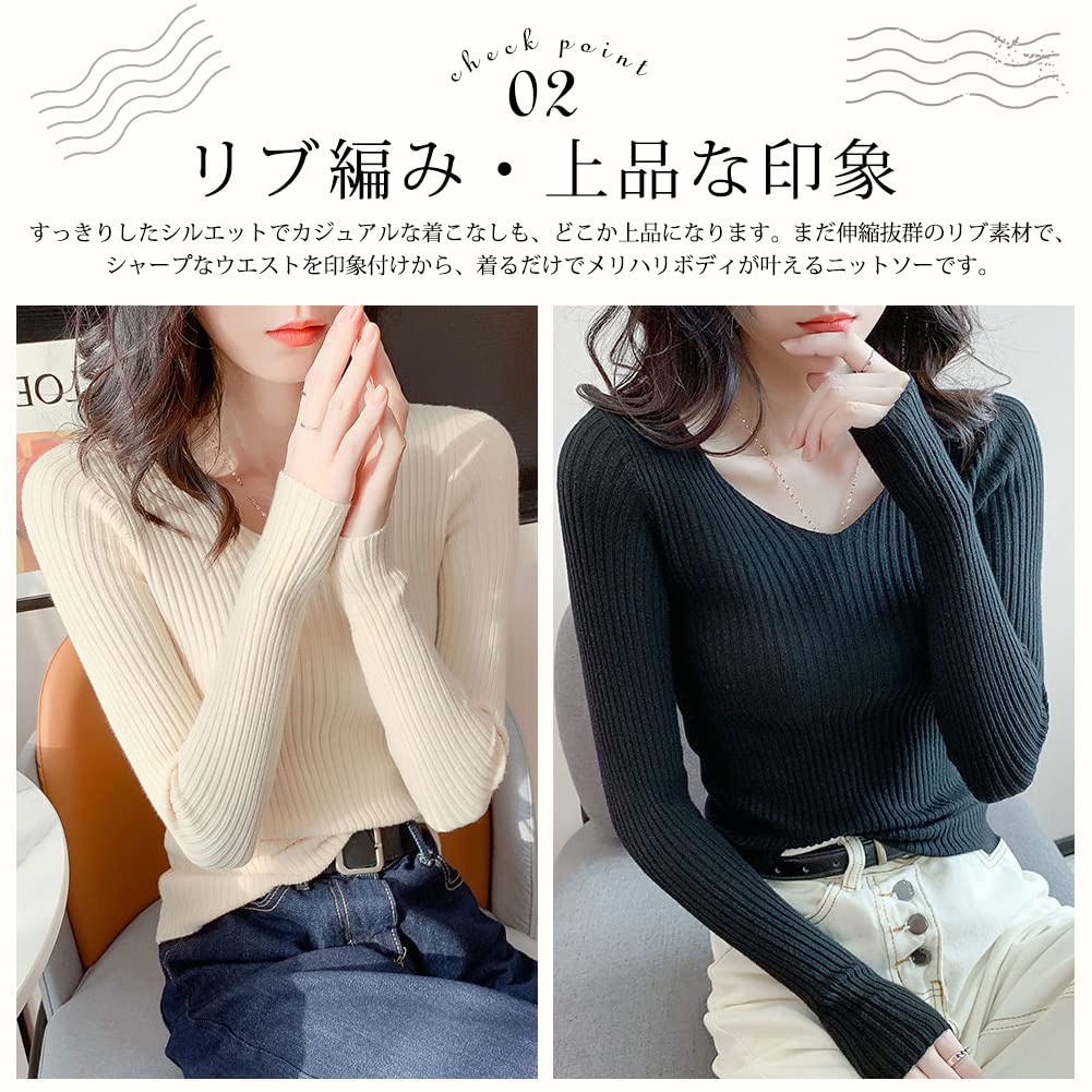 PALAME Ribbed Knit This Lightweight Knit Sweater Features a Shallow for a Sophisticated It Flatters Your Collarbones and Is Perfect for Its Highly