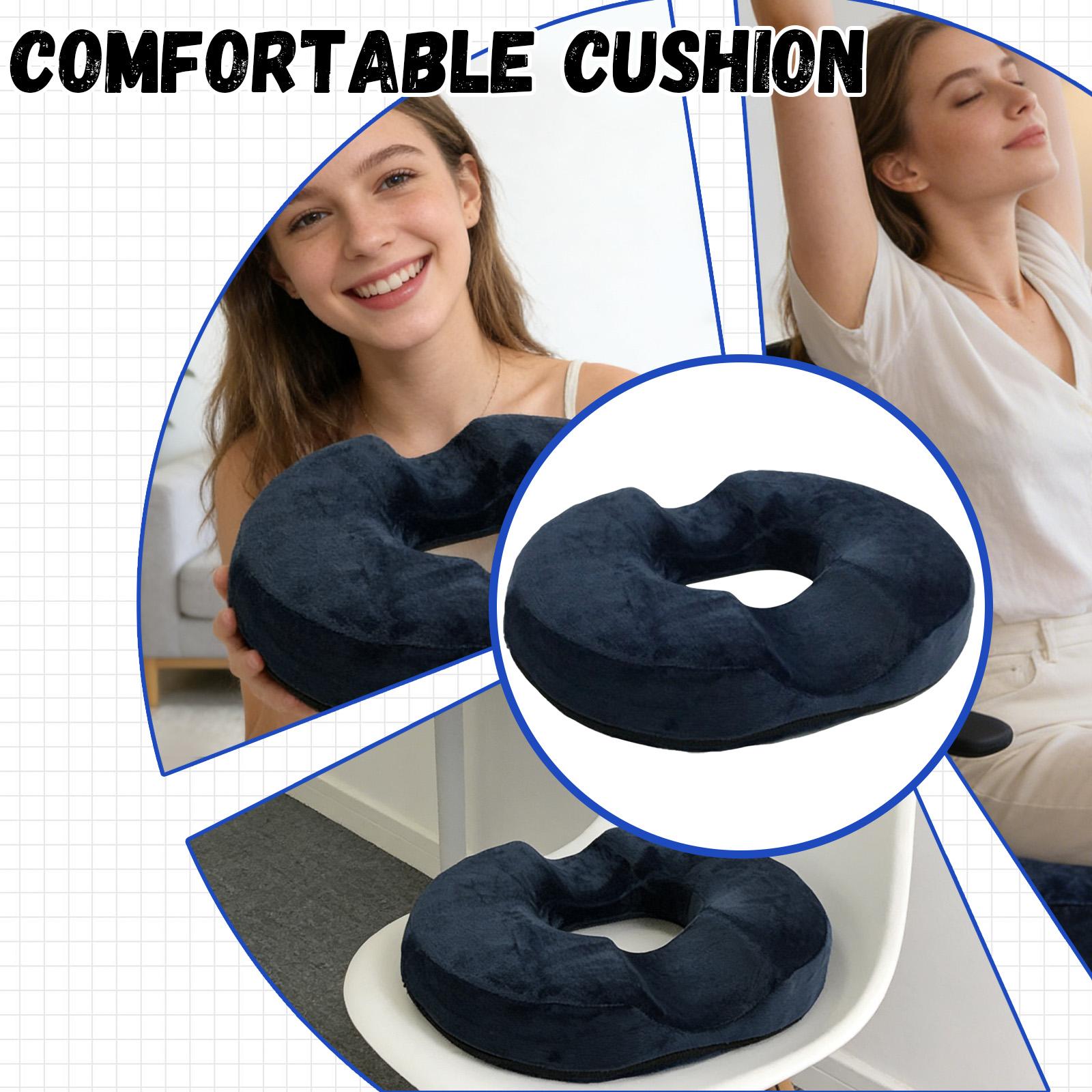 Memory Foam O-Shaped Hollow Seat Cushion Slow Orthopedic Cushion For Chair Car Or Home Breathable Mesh Fabric Pressure-Relieving Hollow One Size 2470₽