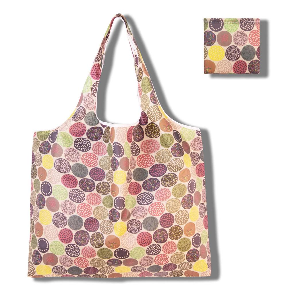 Eco-Friendly Large Capacity Foldable Tote Bag - Creative, Portable, Printed, and In Stock