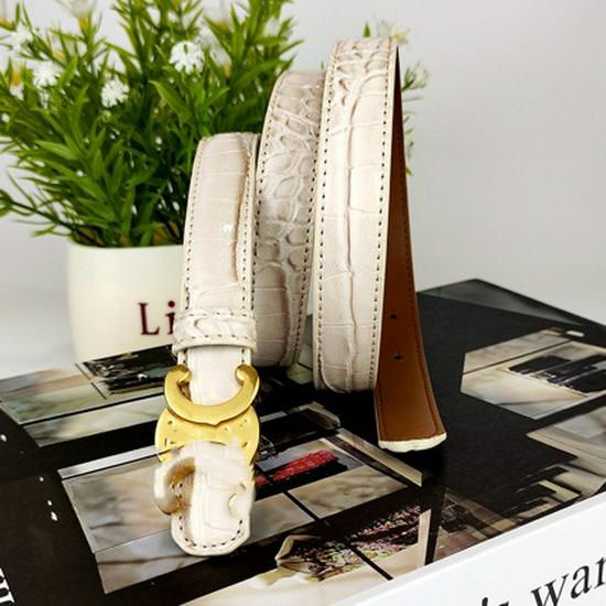 Arc De Triomphe Women's High-End Leather Belt 2.0: Versatile, Slimming, Thin Waist Belt for Dresses & Jeans