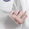 Pairing Set of Free and Wedding Engagement Sterling S925 Adjustable Fashion Accessory [Rockyu] Ring, 2, Size, Men's Women's Rings, Popular, Ring,