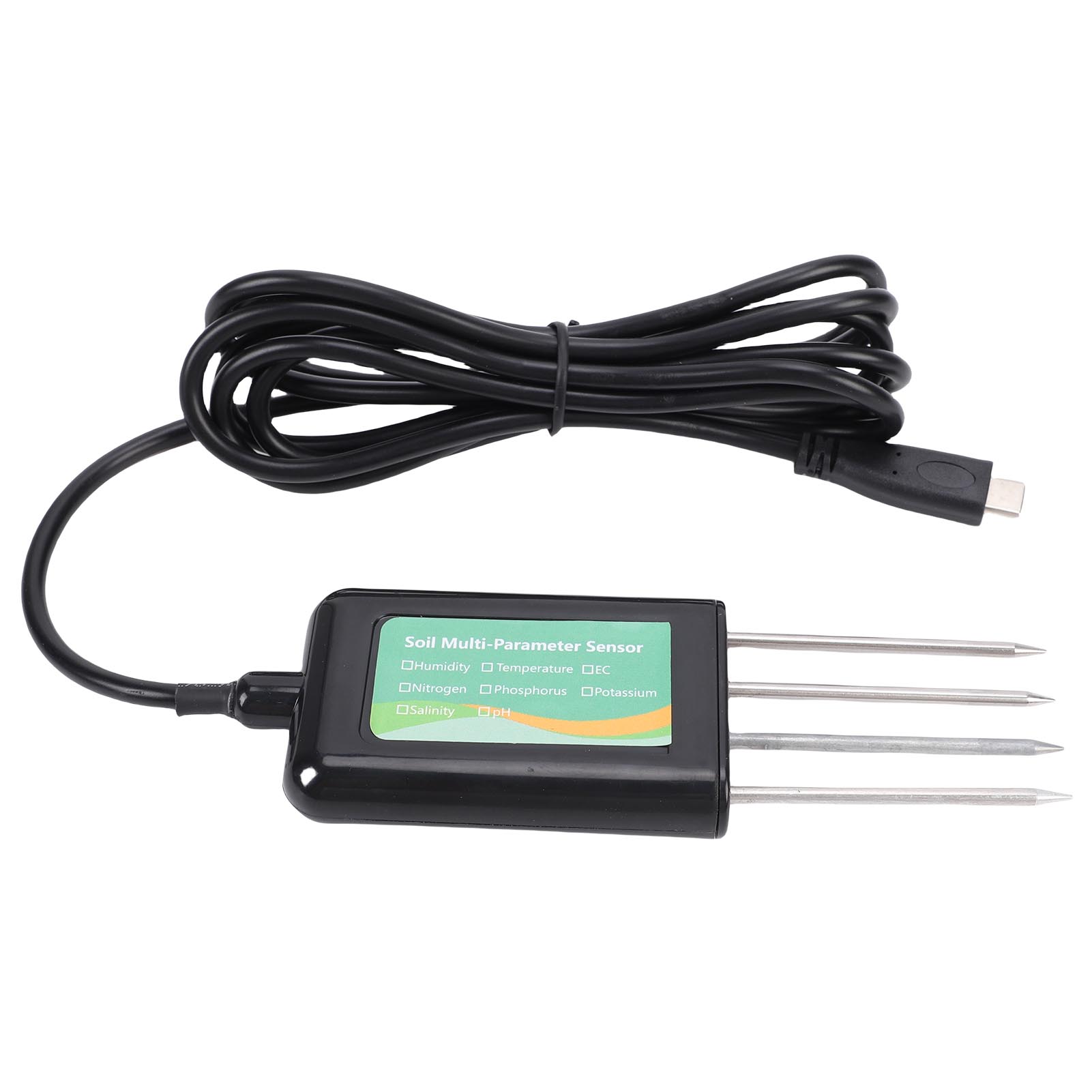 

Soil NPK Sensor 8 in 1 Water Proof PH EC Temperature Humidity Detector for Garden Farm