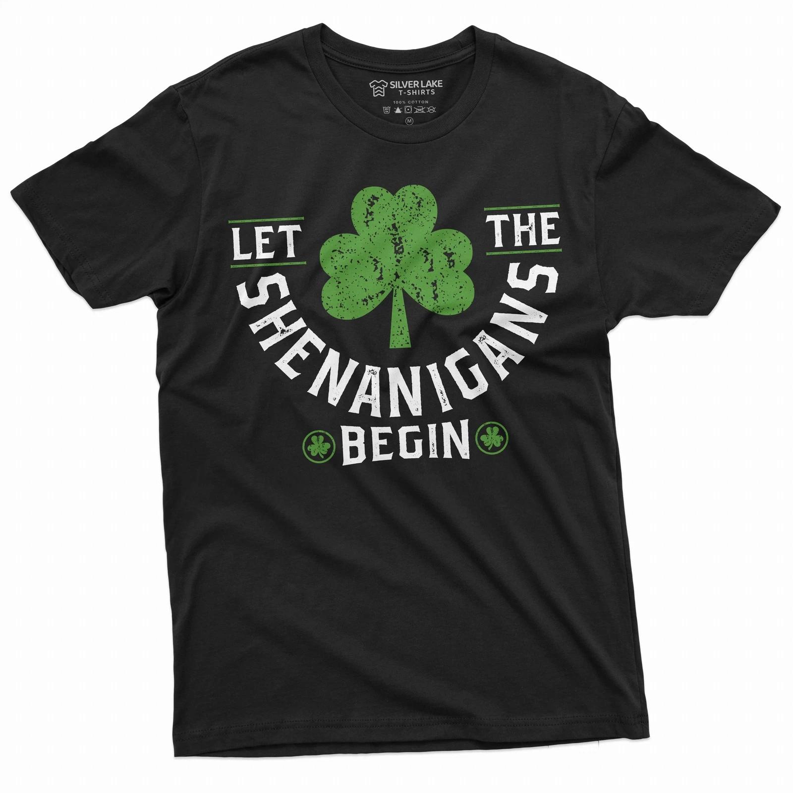 St. Patrick s Day Let the Shenanigans begin T-shirt Saint Patricks Day party Tee XXL