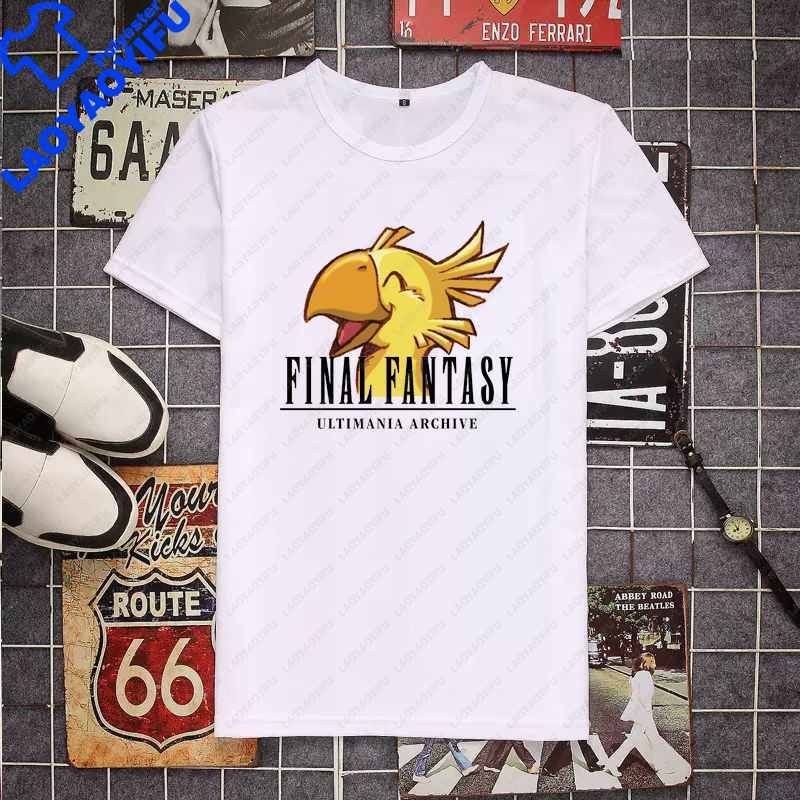 Final Fantasy Unisexs Tshirt Cute Shirt Unisexs Fashion Game Cloud Strife TShirt For Unisex Casual Buster Cactus Tops Short Sleeve