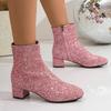 Women Ankle Boots Comfortable Sexy Boots Winter Big Size Luxury Brand Shoes Women Outdoor Zipper Party Short Boots Women