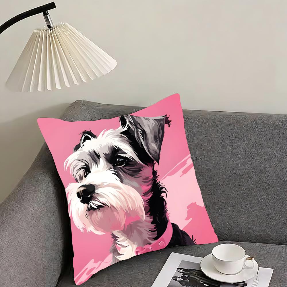 

Dog Cute Cushion Cover Pillowcase Ultra Soft Skin Friendly Fabric Cloud Like Comfort Concealed Zipper 30x30cm