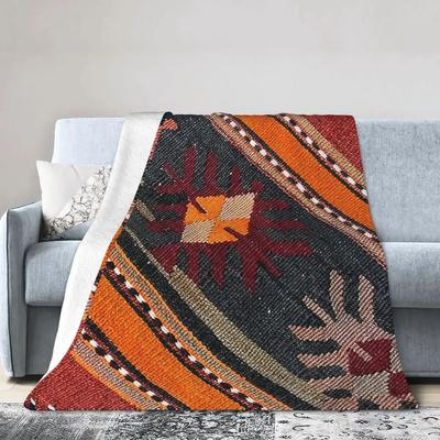Dekorativer Kelim, Navaho-Webart, gewebte Textildecken, warmer Flanell-Überwurf für Bett, Wohnzimmer, Picknick, Zuhause, Couch