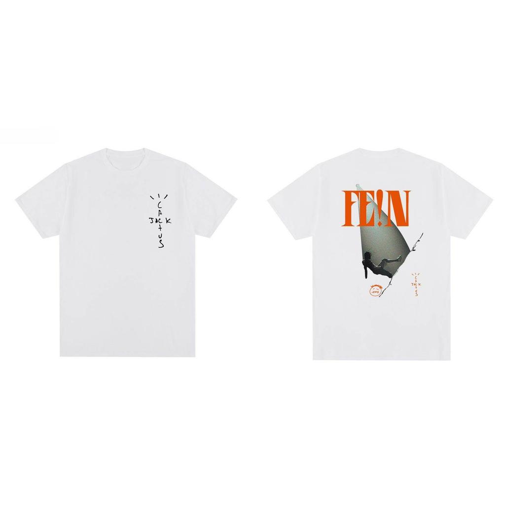 2026 SpringSummer TRAVIS SCOTT FEN Hip Hop Graffiti Album Mens and Womens INST TShirts
