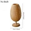 Japanese Wabi-Sabi Style Bamboo Table Lamp Hand Woven E27 Desk Light Simple Creative Design Night Light Bedroom Tea Room Hotel