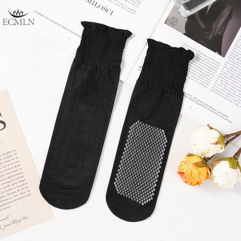 10 Pairs Cheap Wholesale Women's Ankle High Sheer Socks Summer Sexy Ultrthin Transparent Crystal Socks Women's Breathable and Non-slip Crystal Socks