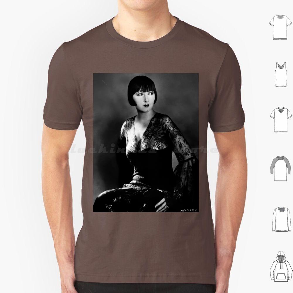 Mae Busch In 1925 T Shirt Cotton Men Women DIY Print Mae Busch Vamp Silent Film 1920s Flapper Old Hollywood Silent Movie Bobbed