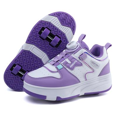 Sneakers con rotelle Pattini a rotelle Scarpe Ragazzi Ragazze Bambini Bambini Sport 4 Rotelle Stivali