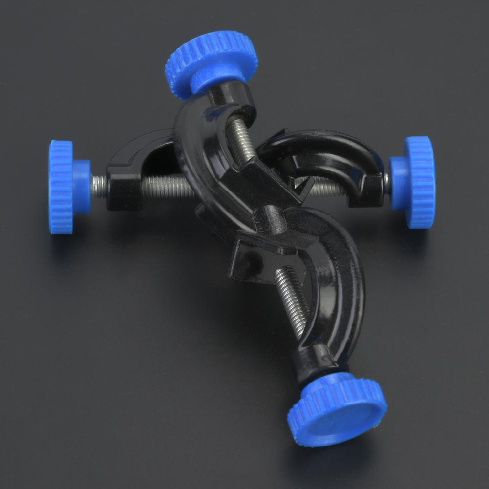 

2 Pcs Aluminum Sprayed Cross Clamp Lab Stand Clamp Holder for Laboratory