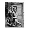 Fashion Black And White Vintage Photography Print Italy Paris Street Poster Wall Art Canvas  Pictures Living Room Decor