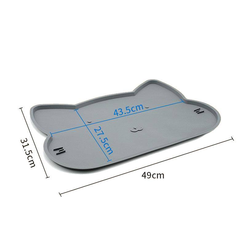 Silicone Pet Feeding Mat: Easy-Clean, Foldable, Leak-proof, Non-slip, Waterproof for Cats & Dogs