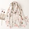 New Fashion Summer Women Scarf Bohemia Flower Beach Hijab Shawls and Wraps Female Foulard Echarpe Designer Pashmina Bandana