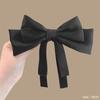 2pcs Long Tassel Ribbon Bow Headband Elegant Solid Color Girls Hair Accessories Double Layer Hairpin Hair Grips