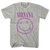26 Nirvana Purple Smile Grey Official Men's T-Shirt- Unisex T-Shirt