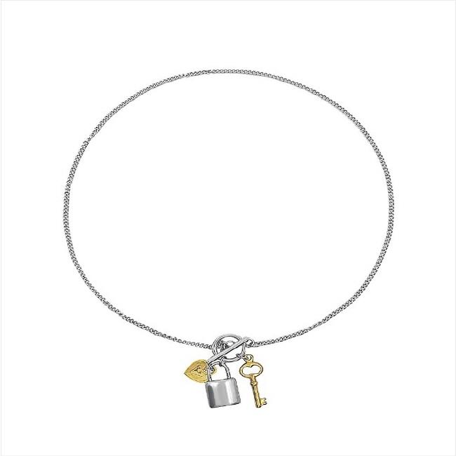 Stray Kids HAN Pick) Mini Heart Lock Toggle Bar Surgical Necklace