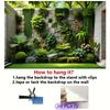 Green Plant Wall Tapestry, Tropical Courtyard Background Cloth, Calming Nature Wall Decor