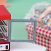 Doll House Mini Kitchen Appliances Microwave Oven Steaming Box Pantry Model
