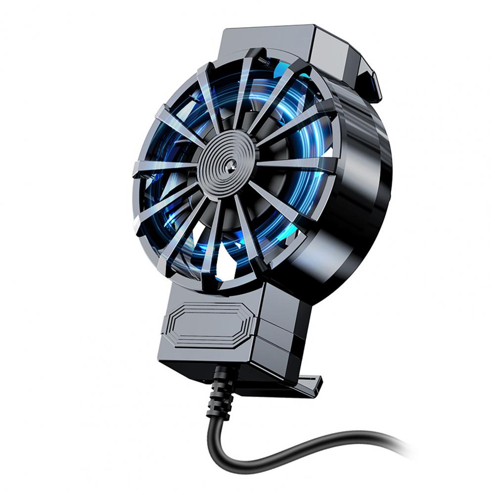 

Useful Multi-angle Adjustment USB Powered Phone Cooling Fan Turbo Hurricane Game Cooler Cell Phone Cool Heat Sink