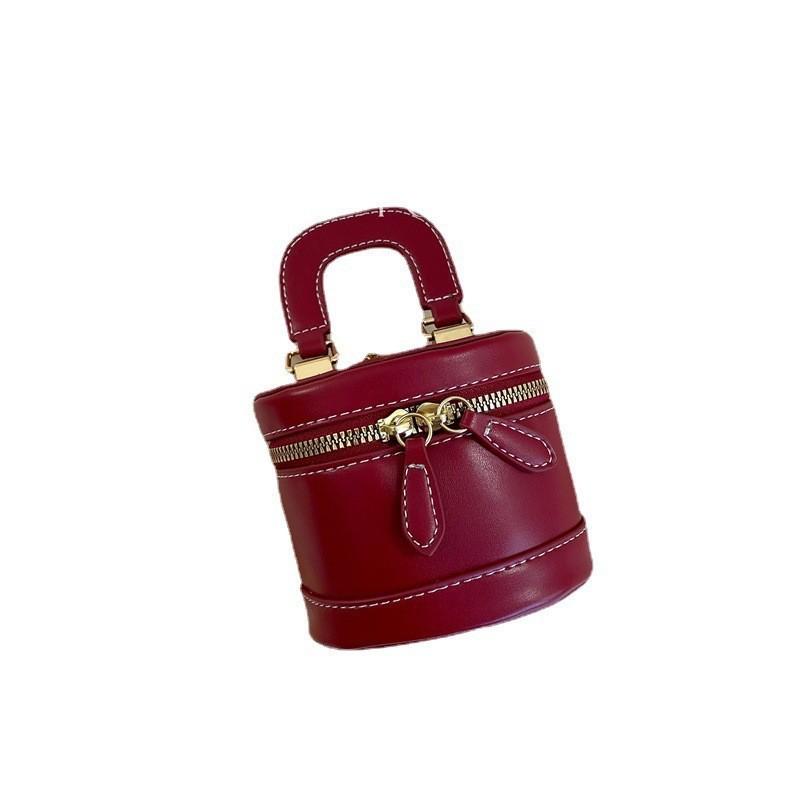 Stylish Mini Pu Bucket Bag For Girls With Chain Crossbody Design Perfect For Kids