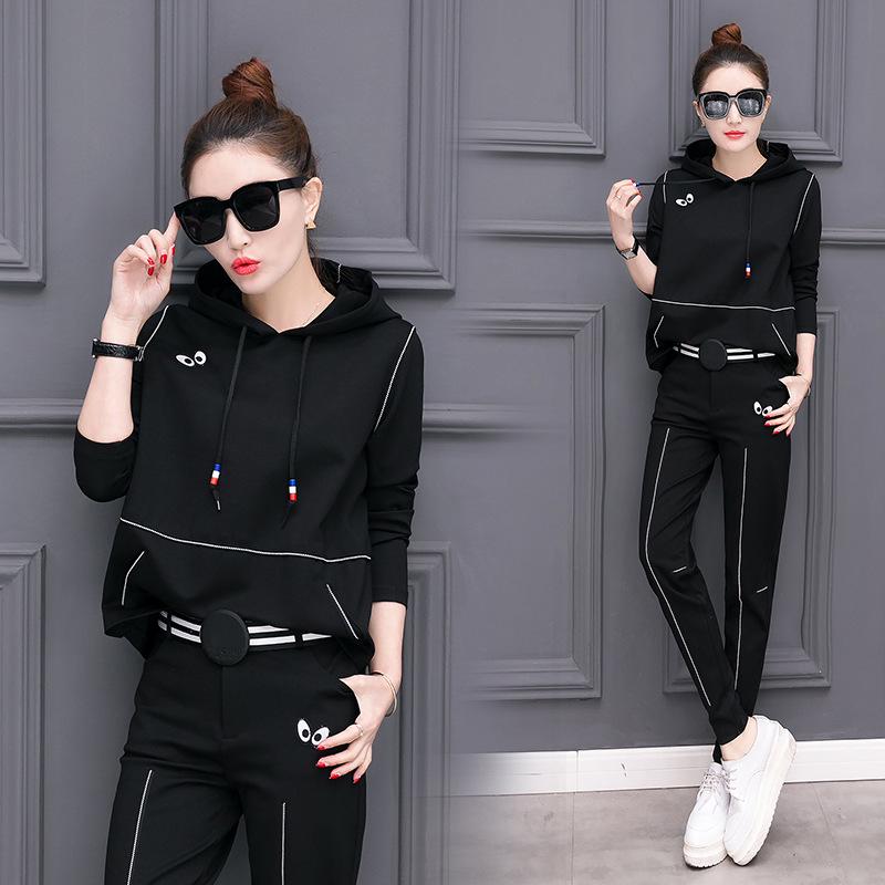 Las mujeres conjunto traje de Moda Casual sudadera Hoodies pantalones  Chandal comprar a buen precio — entrega gratuita, reseñas reales con fotos  — Joom