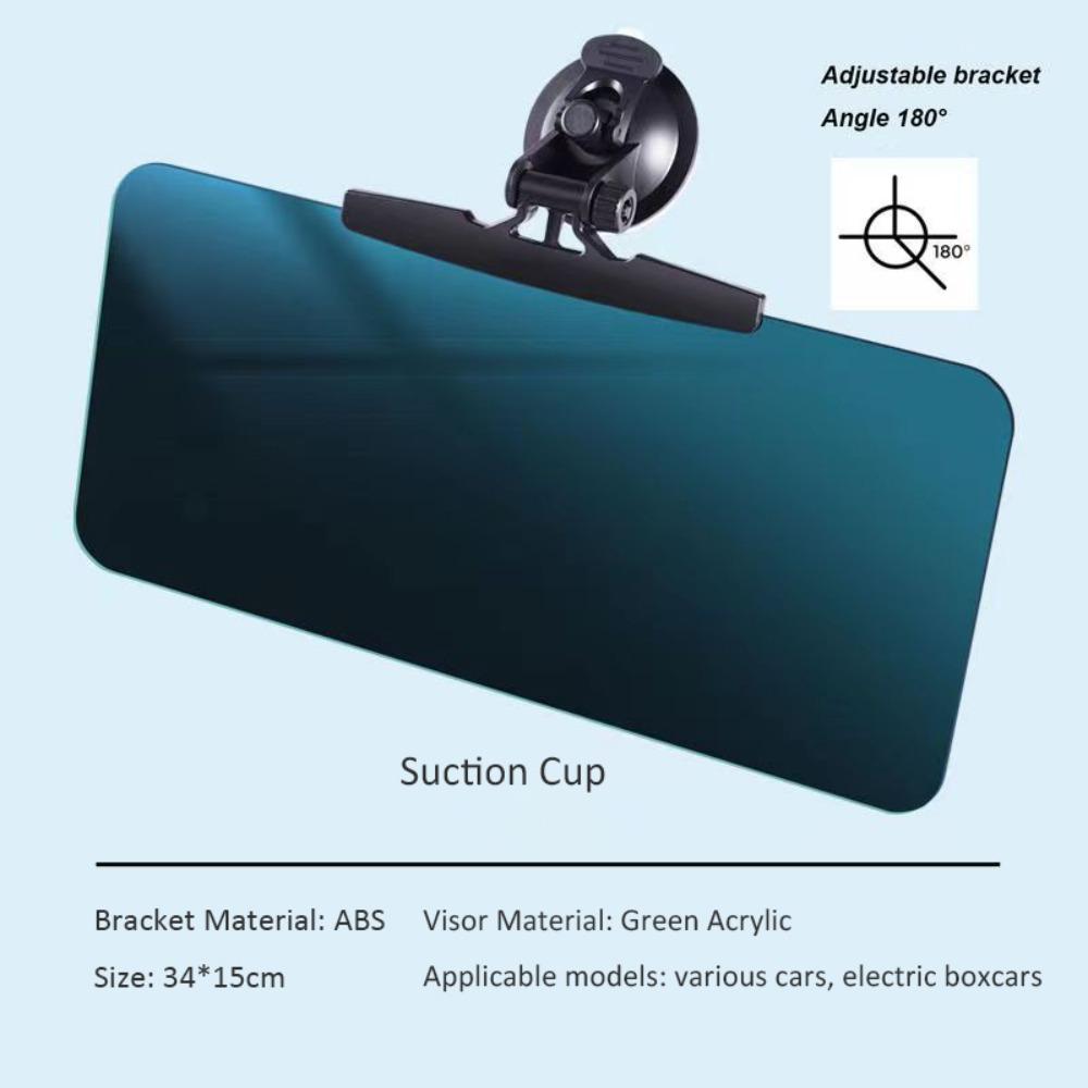 Adjustable Car Visor Extender ABS Windshield Sun Blocker Easy Installation Sun Visor Extension Car Suction Cup