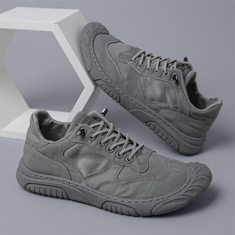

Summer new outdoor men s soft bottom breathable lace-free fashion sports casual shoes men s shoes 44 серый