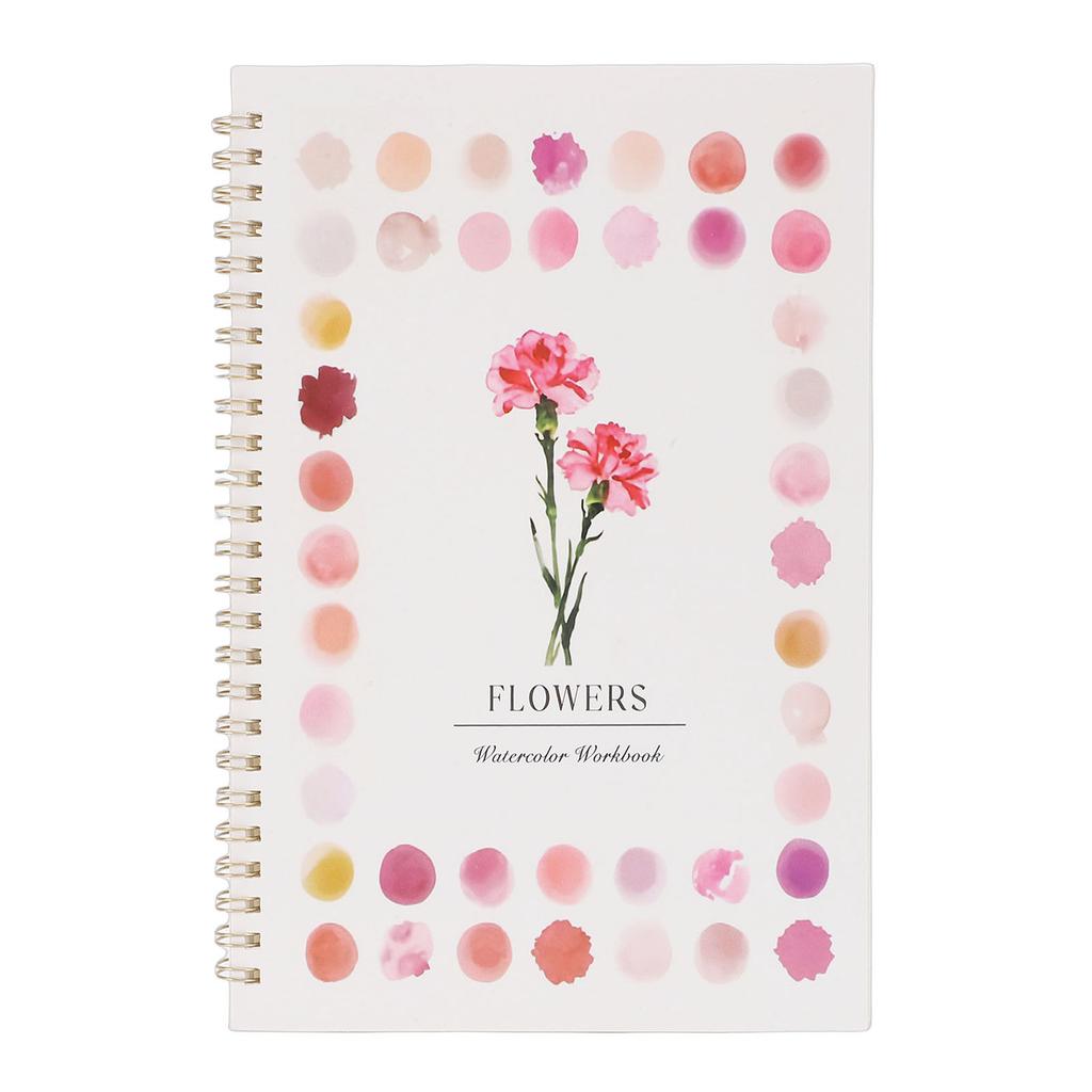 Watercolor Workbook Beginner Friendly 12 Colors Water Color Paint Set with Paint Brush for Kids