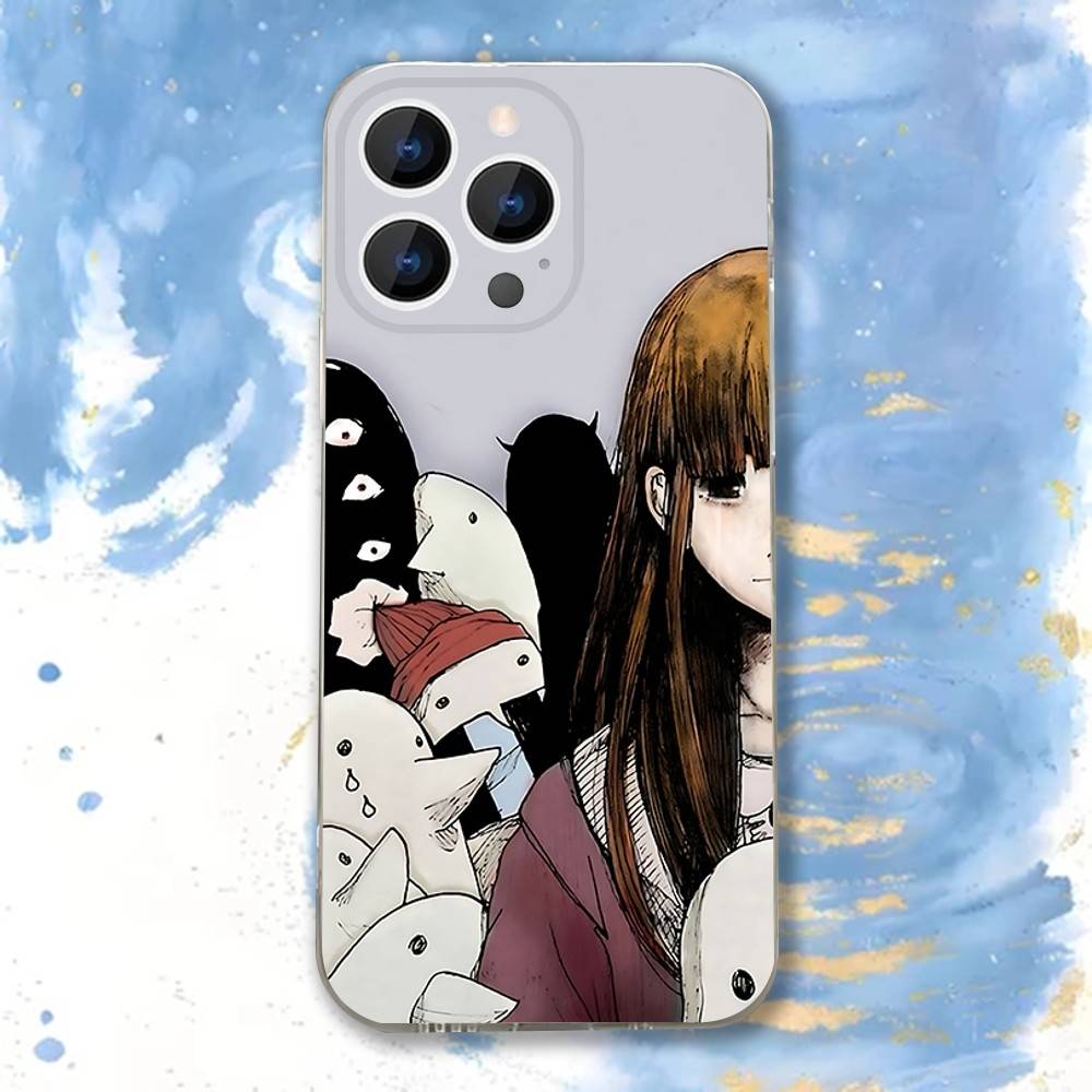 Gute Nacht Oyasumi Punpun Transparente weiche Hülle für iPhone 17,16,15,14,13,12,11,Pro,Max,Plus, X,XS,XR,SE4,E Mini