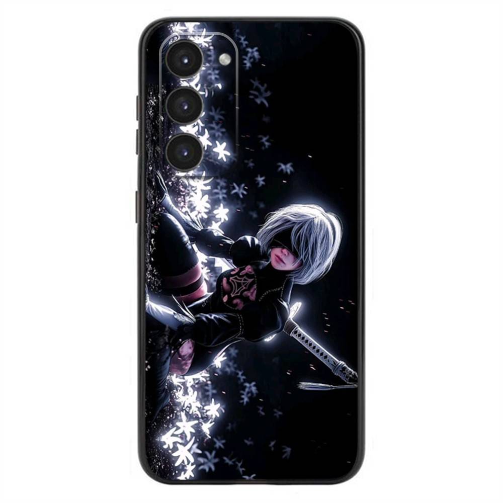 Game N-NieR Automata 2B Phone Case For Samsung Galaxy A20,21s,22,31,32,52,53,72,73,80,91 Soft Liquid Silicone Black Cover