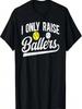 Ich ziehe nur Baller auf Baseball Softball Papa T-Shirt