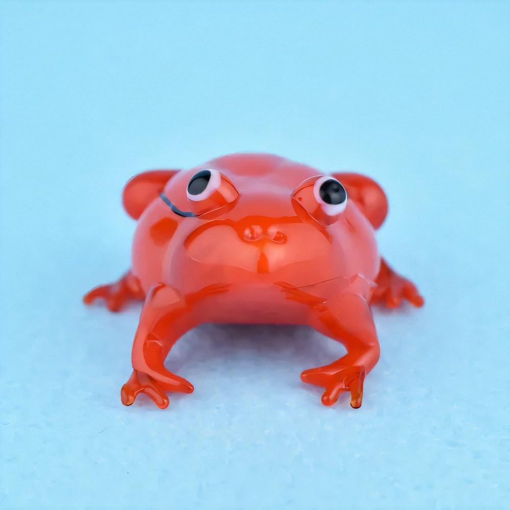 Forcart Cute Handmade Glasswork Rusty Tomato Frog