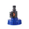 Adaptador de Drenaje IBC S60 Rosca Hembra 1/2"3/4" Adaptador de Tanque Acoplamiento Rápido para Manguera de 16mm Válvula de Grifo Adaptador Adaptador de Manguera de Jardín