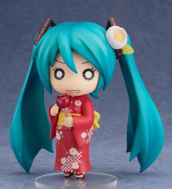 Nendoroid Character Vocal Series 01 Hatsune Miku Yukata Natsutsubaki ABS PVC Painted Movable Figure Ver. Non-Scale &