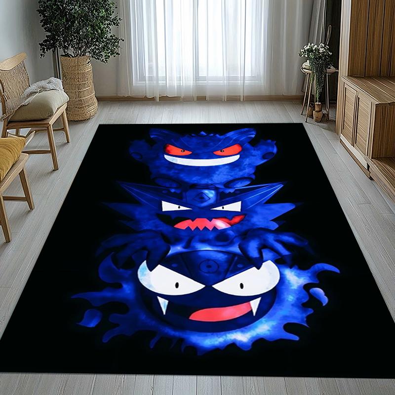 

Gengar Pokemon Cartoon Ectoplasma Living Room Non-Slip Area Rug Soft Carpet for Bedroom Kids Playroom Sofa,Home Decor Doormat 40x60cm