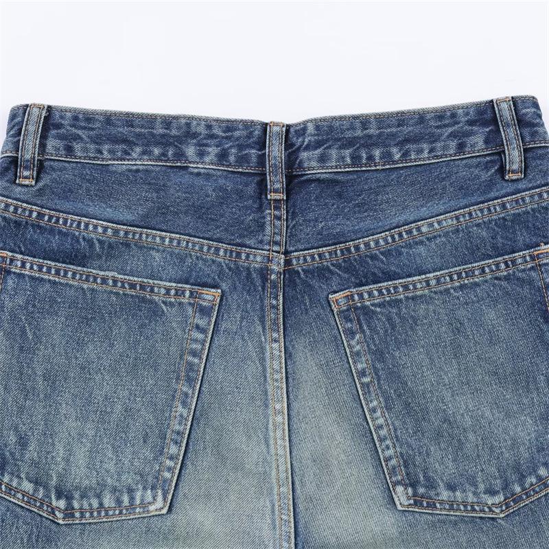 European Women's Classic Mid-Waist Loose Ripped Jeans for Spring 2026