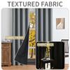 Imitation Hemp Plain Hemp Black Background Full Blackout Curtains Living Room Bedroom Sunscreen Curtains