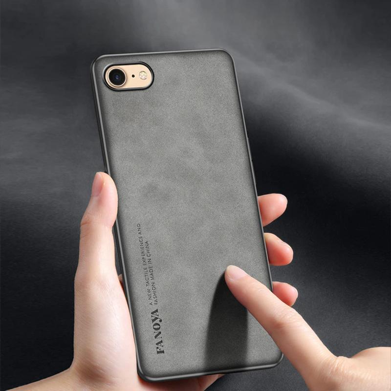 Funda de Cuero Liso de Lujo Para iPhone 16E 16 E Mate Silicona a Prueba de Golpes Cubierta Protectora Bumper Para iPhone SE 4 2025 SE4 5G