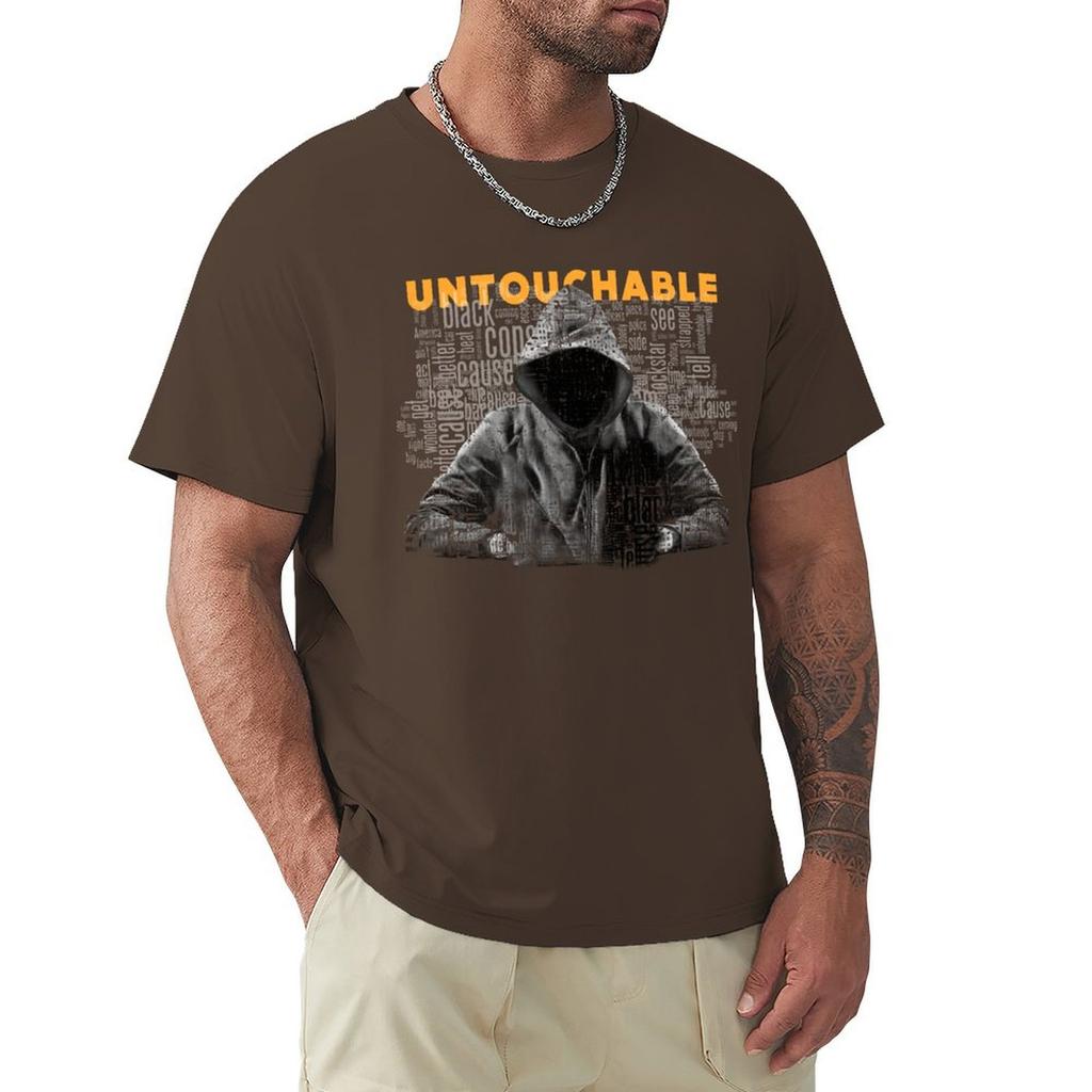 Untouchable, T-Shirt Short Sleeve Tee Kawaii Clothes Plus Size Clothes Plus Size Tops Oversized T Shirt Men