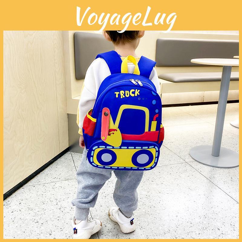 Fun And Adorable Excavator School Backpack For Boys Lightweight And Comfortable For Kids Aged 3 To 6 Years